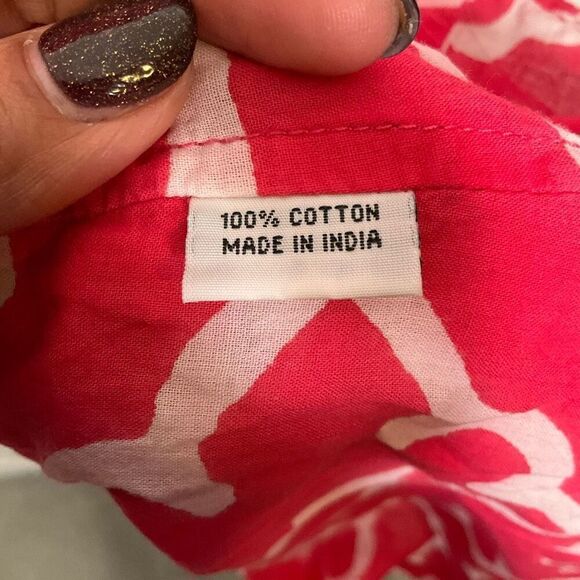 Roberta Roller Rabbit Button Down Cotton Tunic - Picture 6 of 7